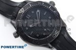 Seamaster 300m 43.5mm Black Ceramic S+F 1:1 Best Edition Black Dial on Black Rubber Strap A8806 - Image 3