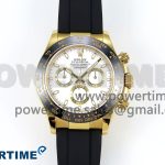 Daytona 116518 QF 1:1 Best Edition White Dial on Oysterflex Strap SH4130 V3 (Gain Weight)