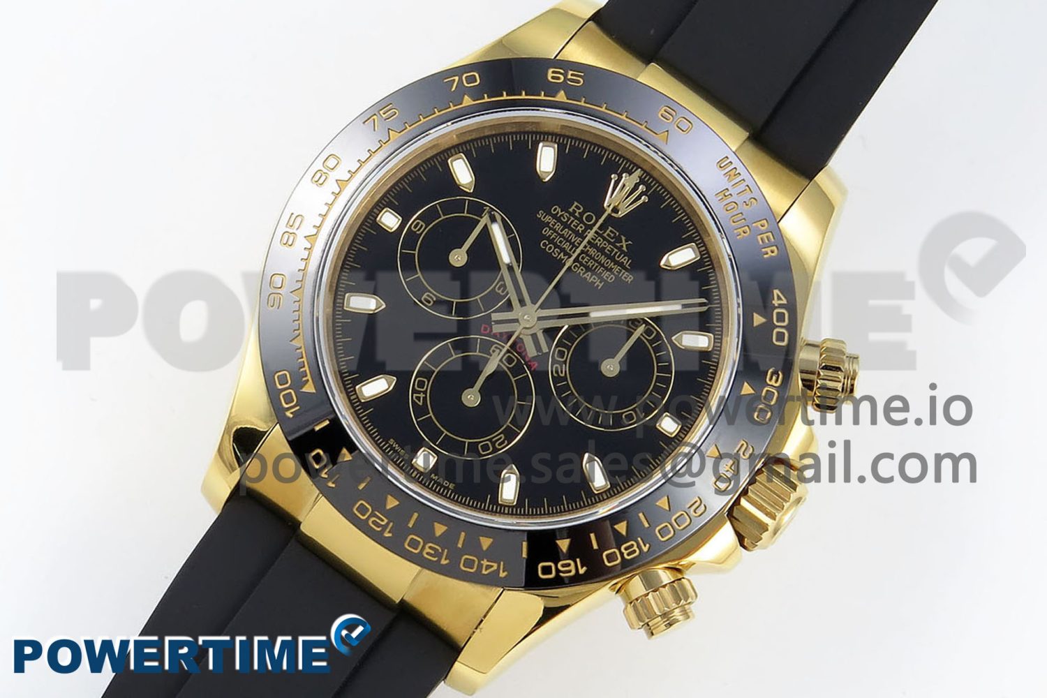 Daytona 116518 QF 1:1 Best Edition Black Dial on Oysterflex Strap SH4130 V3 (Gain Weight) - Image 2