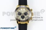 Daytona 116518 QF 1:1 Best Edition YG/Black Dial on Oysterflex Strap SH4130 V3 (Gain Weight)