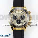 Daytona 116518 QF 1:1 Best Edition YG/Black Dial on Oysterflex Strap SH4130 V3 (Gain Weight)
