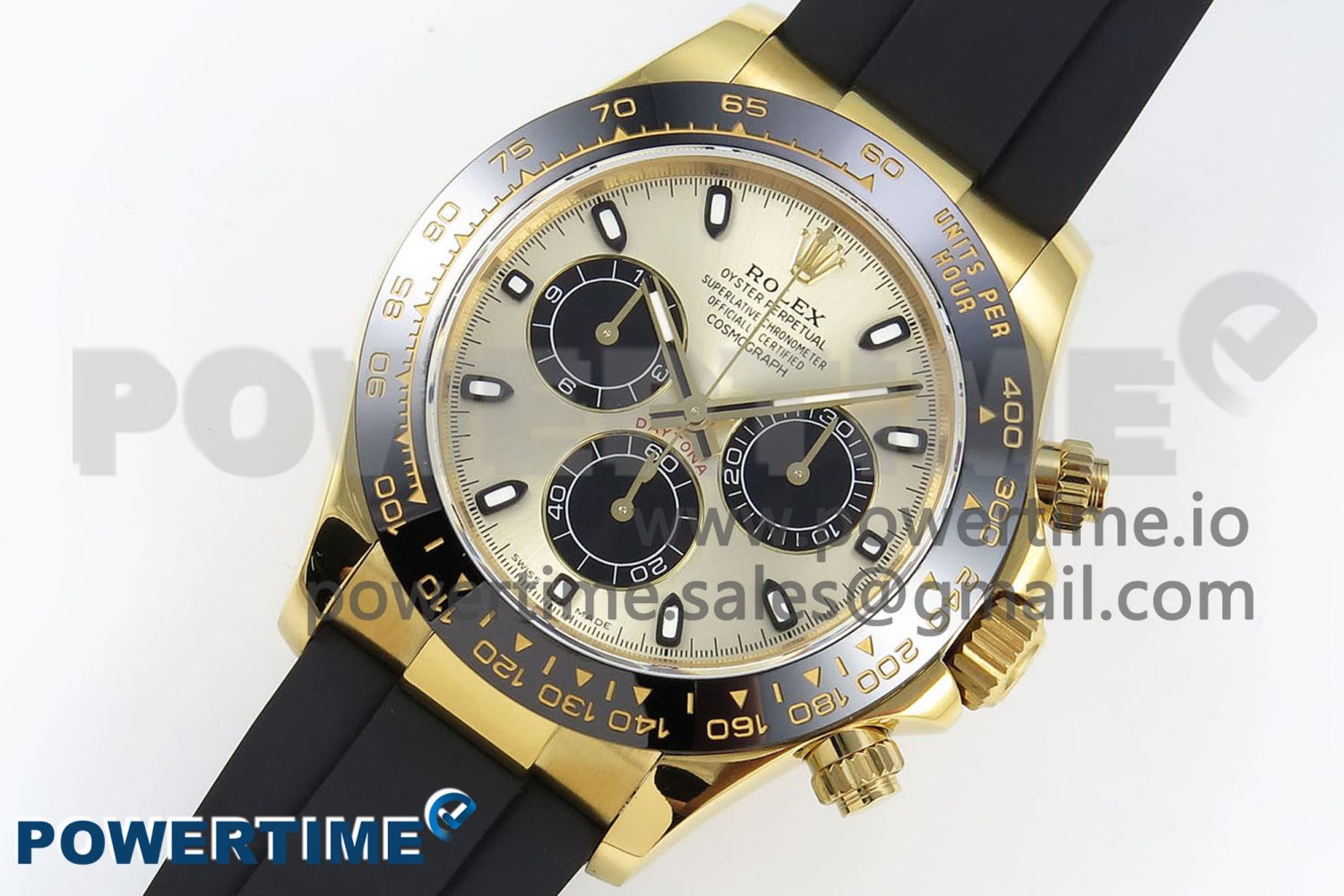 Daytona 116518 QF 1:1 Best Edition YG/Black Dial on Oysterflex Strap SH4130 V3 (Gain Weight) - Image 2