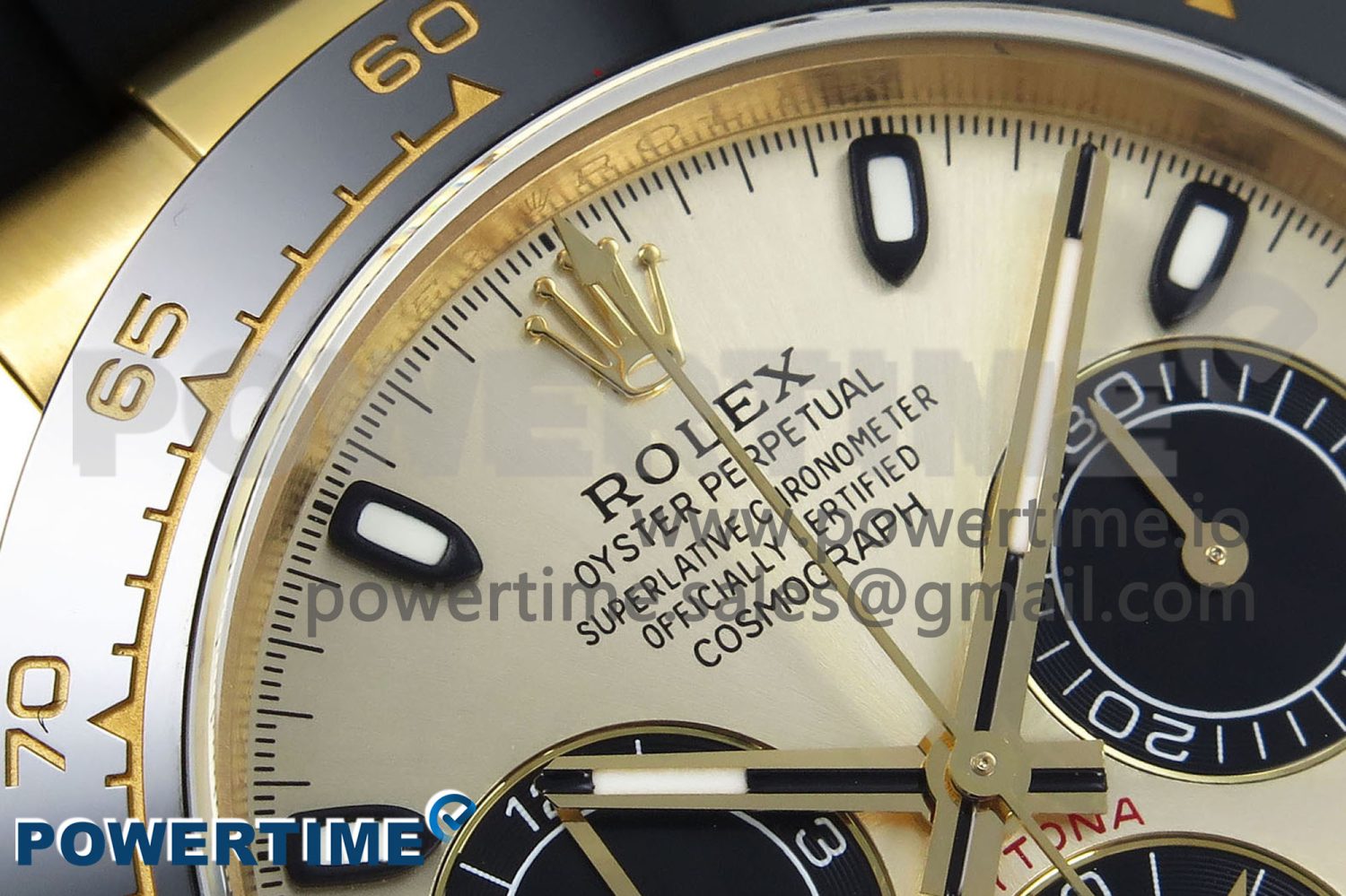 Daytona 116518 QF 1:1 Best Edition YG/Black Dial on Oysterflex Strap SH4130 V3 (Gain Weight) - Image 4