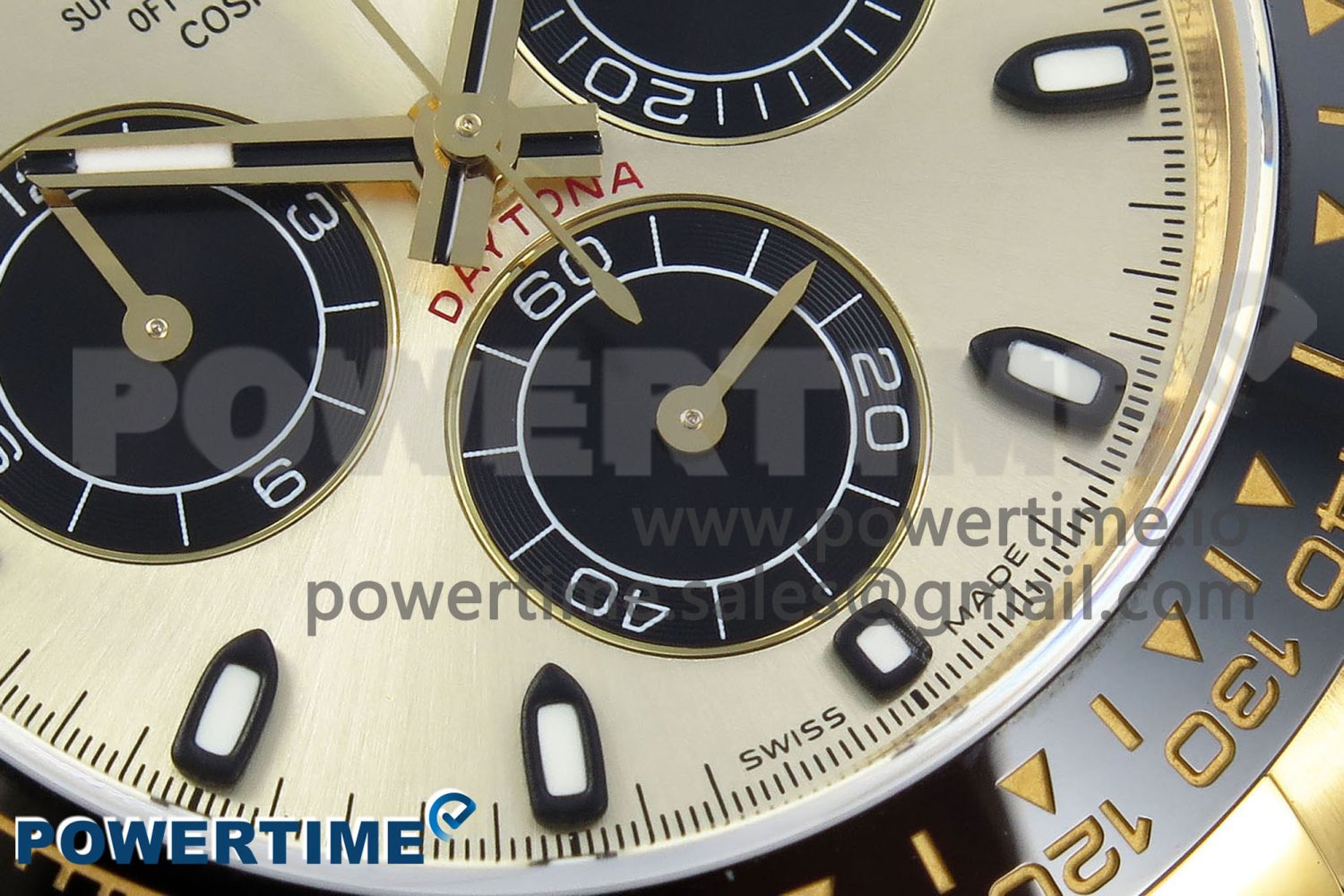 Daytona 116518 QF 1:1 Best Edition YG/Black Dial on Oysterflex Strap SH4130 V3 (Gain Weight) - Image 5