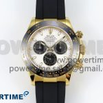 Daytona 116518 QF 1:1 Best Edition Meteorite Dial on Oysterflex Strap SH4130 V3 (Gain Weight)