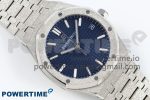 Royal Oak 41mm 15500 Frosted SS IPF 1:1 Best Edition Blue Textured Dial on SS Bracelet SA4302 Super Clone - Image 3