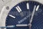 Royal Oak 41mm 15500 Frosted SS IPF 1:1 Best Edition Blue Textured Dial on SS Bracelet SA4302 Super Clone - Image 4