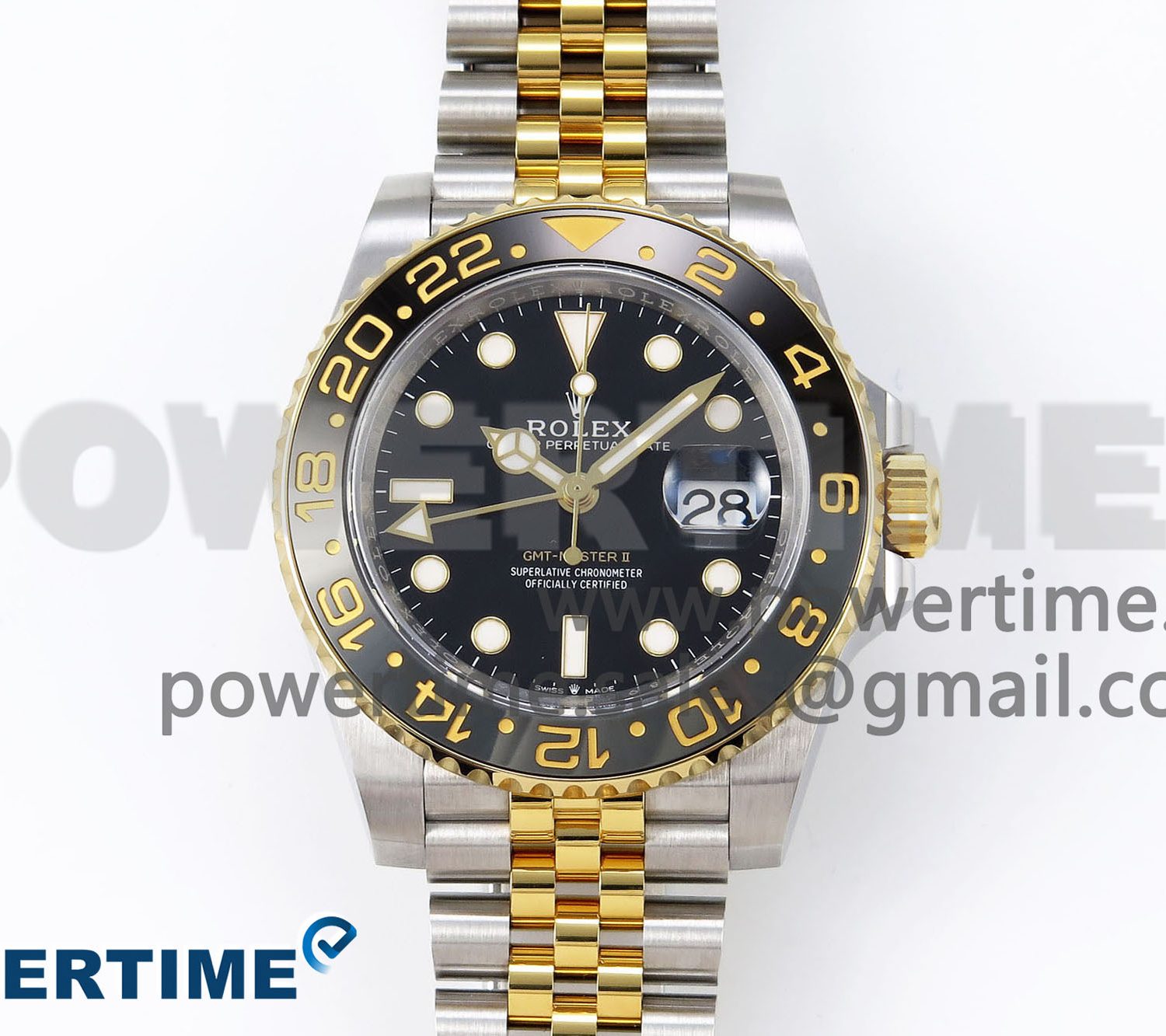 GMT Master II 126713 904L SS Clean Factory 1:1 Best Edition Black Dial on Jubilee Bracelet DD3285