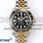 GMT Master II 126713 904L SS Clean Factory 1:1 Best Edition Black Dial on Jubilee Bracelet DD3285