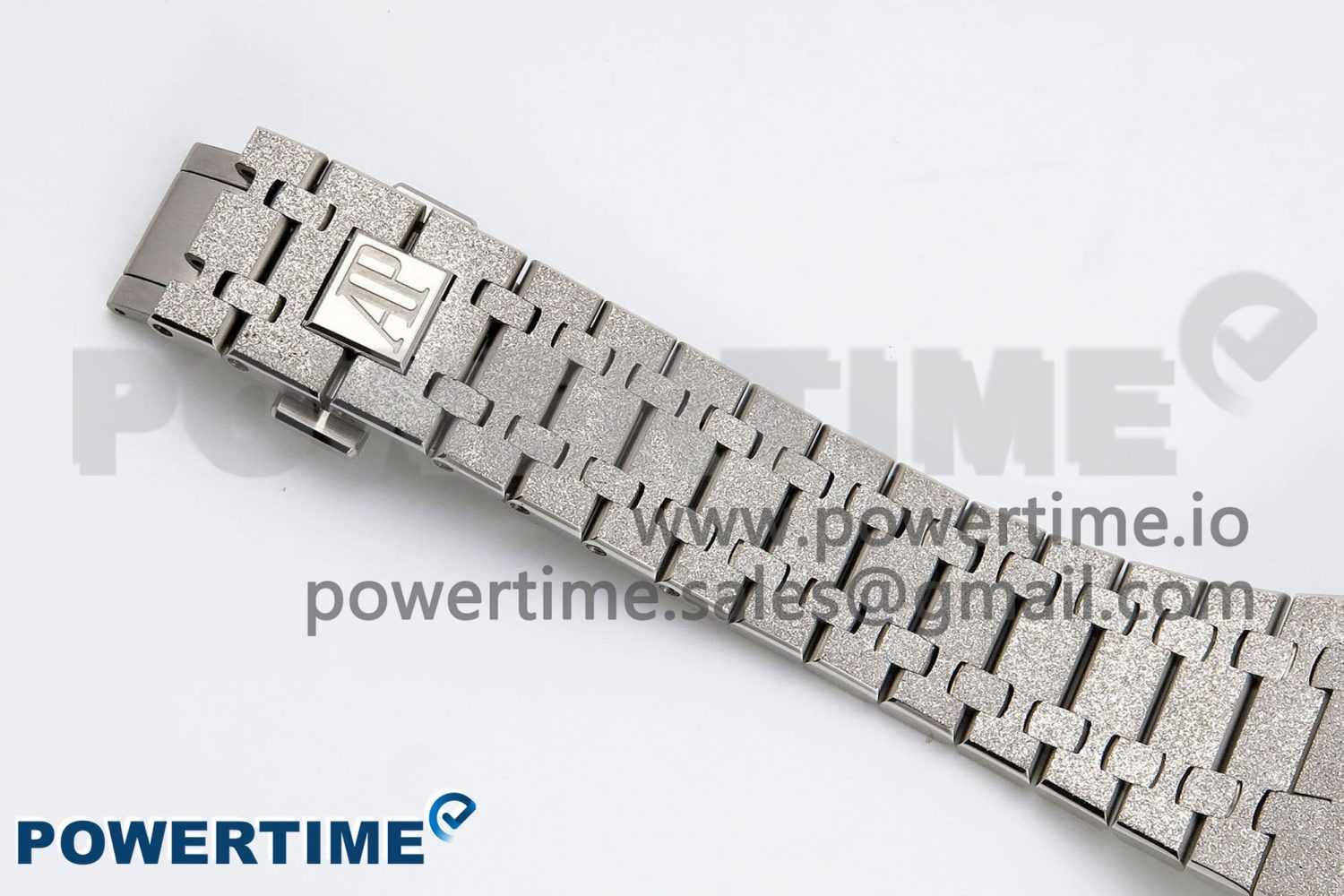 Royal Oak 41mm 15400 Frosted SS IPF 1:1 Best Edition Blue Textured Dial on SS Bracelet SA3120 Super Clone - Image 12