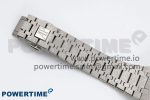 Royal Oak 41mm 15400 Frosted SS IPF 1:1 Best Edition Blue Textured Dial on SS Bracelet SA3120 Super Clone - Image 12