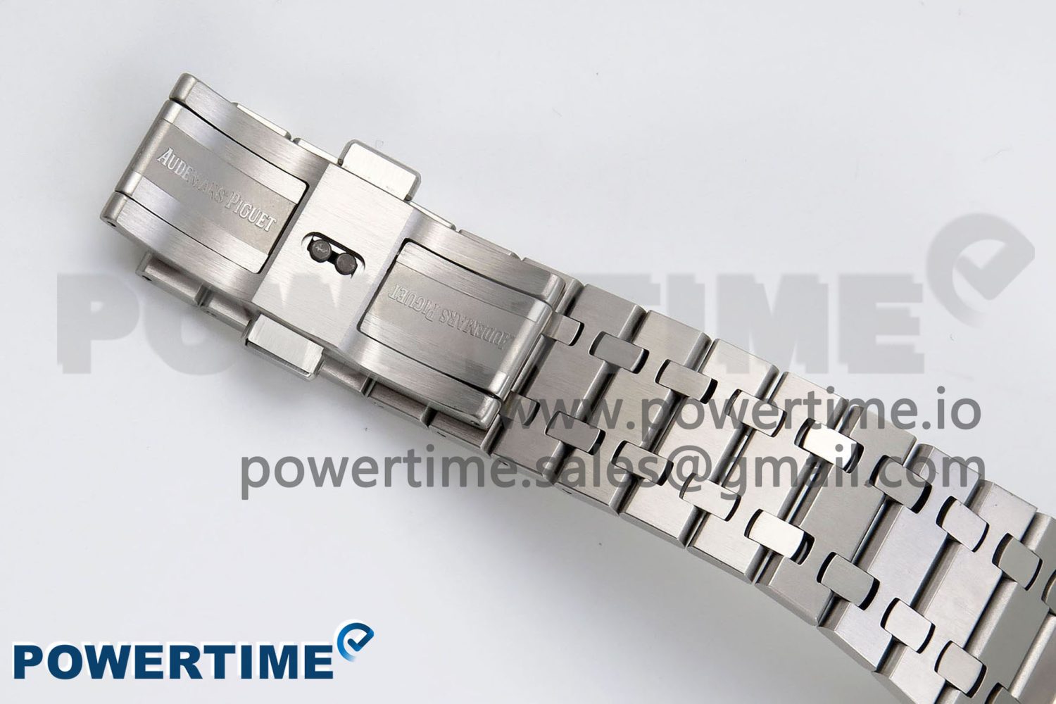 Royal Oak 41mm 15400 Frosted SS IPF 1:1 Best Edition Blue Textured Dial on SS Bracelet SA3120 Super Clone - Image 13