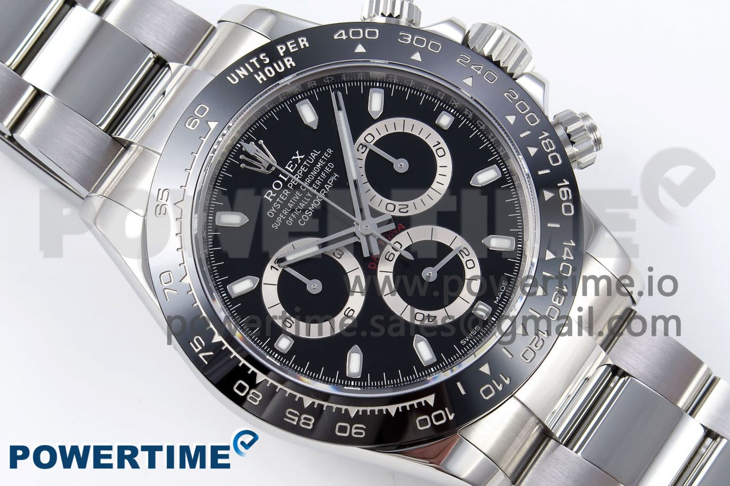 Daytona 116500 ZF 1:1 Best Edition 904L SS Case and Bracelet Black Dial SH4130 - Image 3