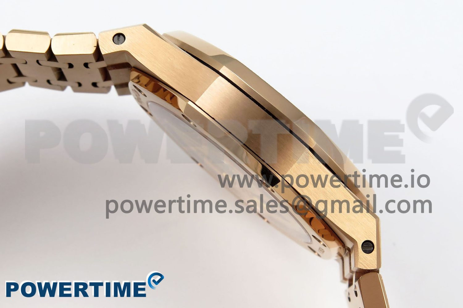 Royal Oak 41mm 15500 Frosted RG IPF 1:1 Best Edition Black Textured Dial on RG Bracelet SA4302 Super Clone - Image 7