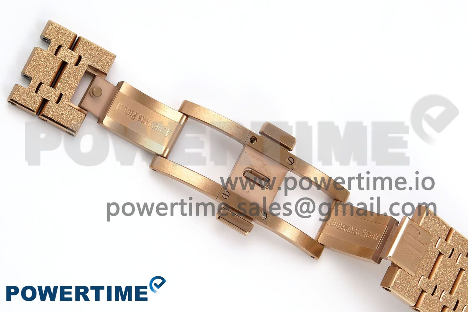 Royal Oak 41mm 15400 Frosted RG IPF 1:1 Best Edition White Textured Dial on RG Bracelet SA3120 Super Clone - Image 14