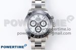 Daytona 116500 ZF 1:1 Best Edition 904L SS Case and Bracelet White Dial SH4130