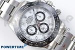 Daytona 116500 ZF 1:1 Best Edition 904L SS Case and Bracelet White Dial SH4130 - Image 3