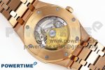Royal Oak 41mm 15400 Frosted RG IPF 1:1 Best Edition White Textured Dial on RG Bracelet SA3120 Super Clone - Image 8