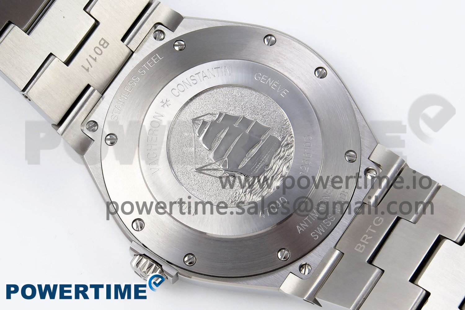 Overseas 47040 SS PPF 1:1 Best Edition Black Textured Dial on SS Bracelet A1226 - Image 8