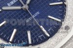 Royal Oak 41mm 15400 Frosted SS IPF 1:1 Best Edition Blue Textured Dial on SS Bracelet SA3120 Super Clone - Image 5