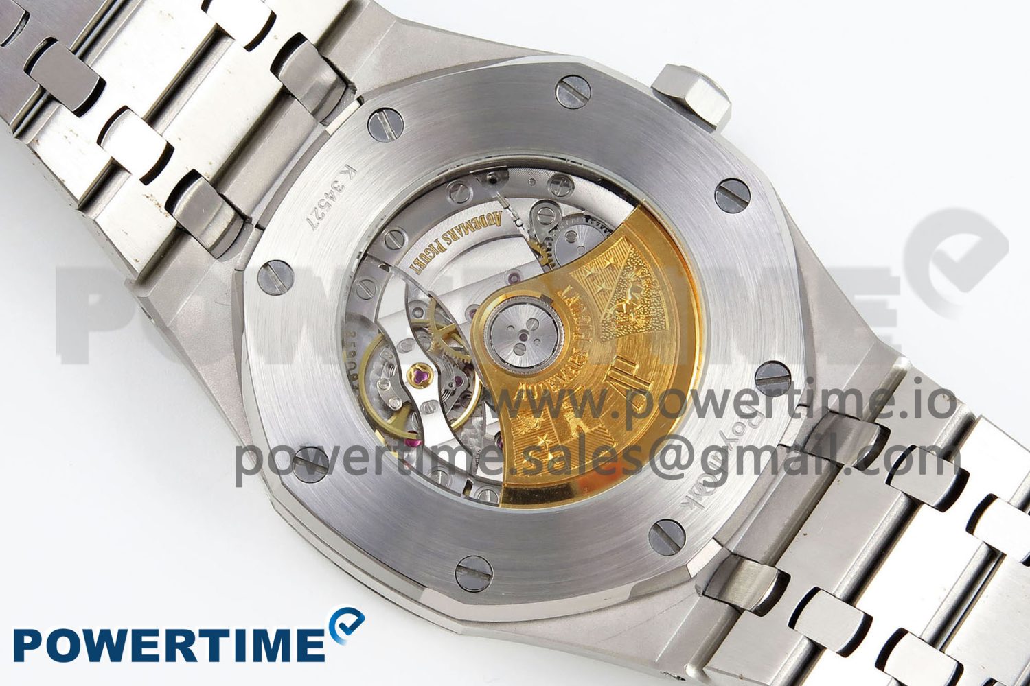 Royal Oak 41mm 15400 Frosted SS IPF 1:1 Best Edition Blue Textured Dial on SS Bracelet SA3120 Super Clone - Image 8