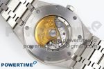 Royal Oak 41mm 15400 Frosted SS IPF 1:1 Best Edition Blue Textured Dial on SS Bracelet SA3120 Super Clone - Image 9