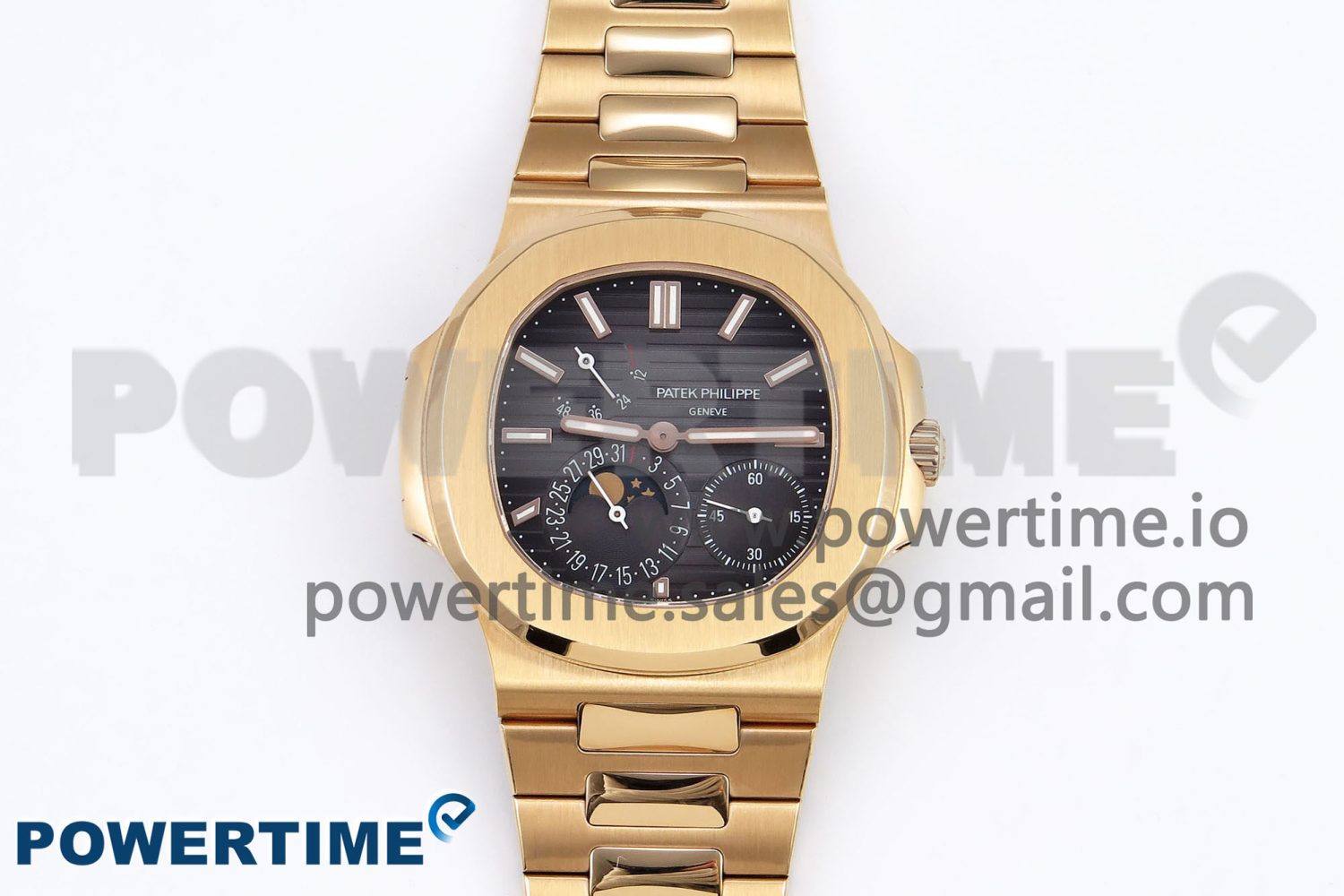 Nautilus 5712 RG PPF 1:1 Best Edition Brown Dial on RG Bracelet A240 Super Clone V2 - Image 1