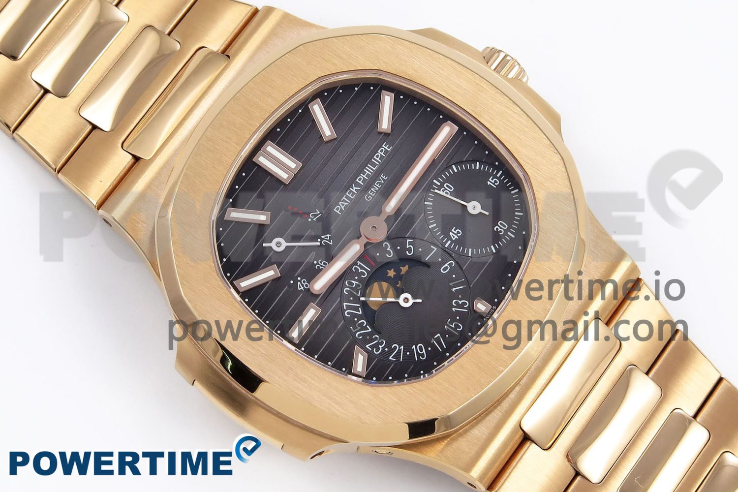 Nautilus 5712 RG PPF 1:1 Best Edition Brown Dial on RG Bracelet A240 Super Clone V2 - Image 3