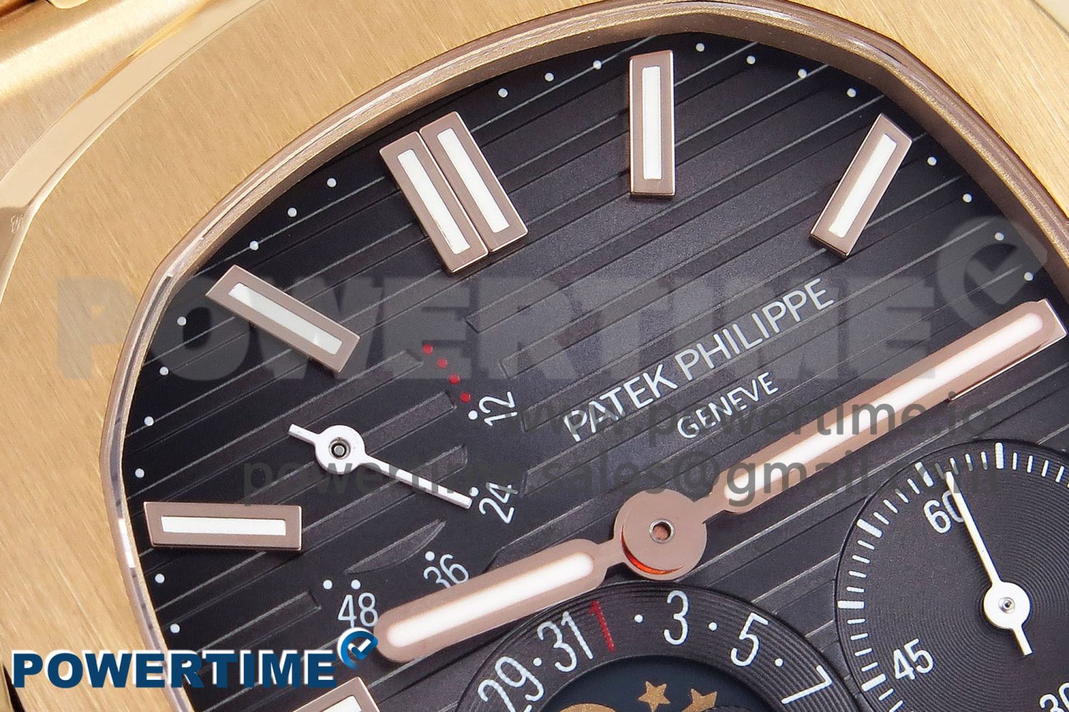 Nautilus 5712 RG PPF 1:1 Best Edition Brown Dial on RG Bracelet A240 Super Clone V2 - Image 4