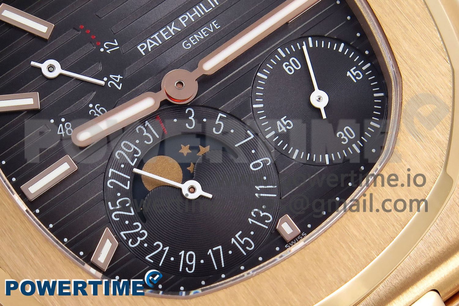 Nautilus 5712 RG PPF 1:1 Best Edition Brown Dial on RG Bracelet A240 Super Clone V2 - Image 5