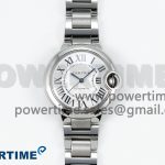 Ballon Bleu WSBB0044 33mm SS CHF 1:1 Best Edition White Textured Dial on SS Bracelet SEIKO NH05A