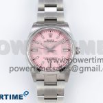 Oyster Perpetual 36mm 126000 Clean 1:1 Best Edition 904L Steel Pink Dial on SS Bracelet VR3230