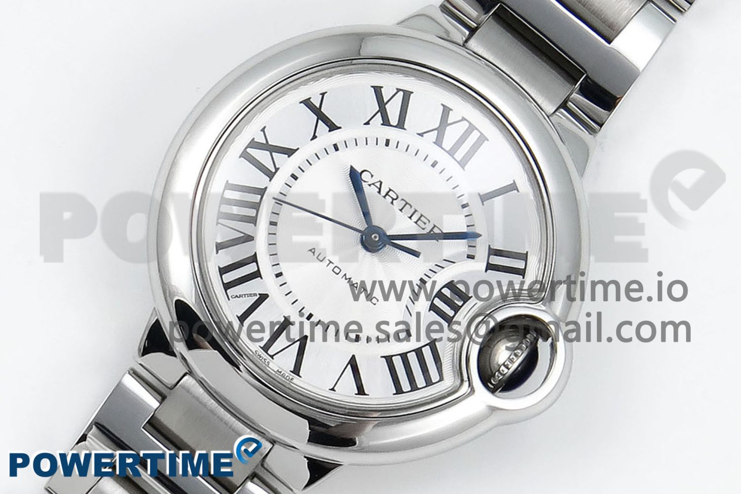 Ballon Bleu WSBB0044 33mm SS CHF 1:1 Best Edition White Textured Dial on SS Bracelet SEIKO NH05A - Image 2