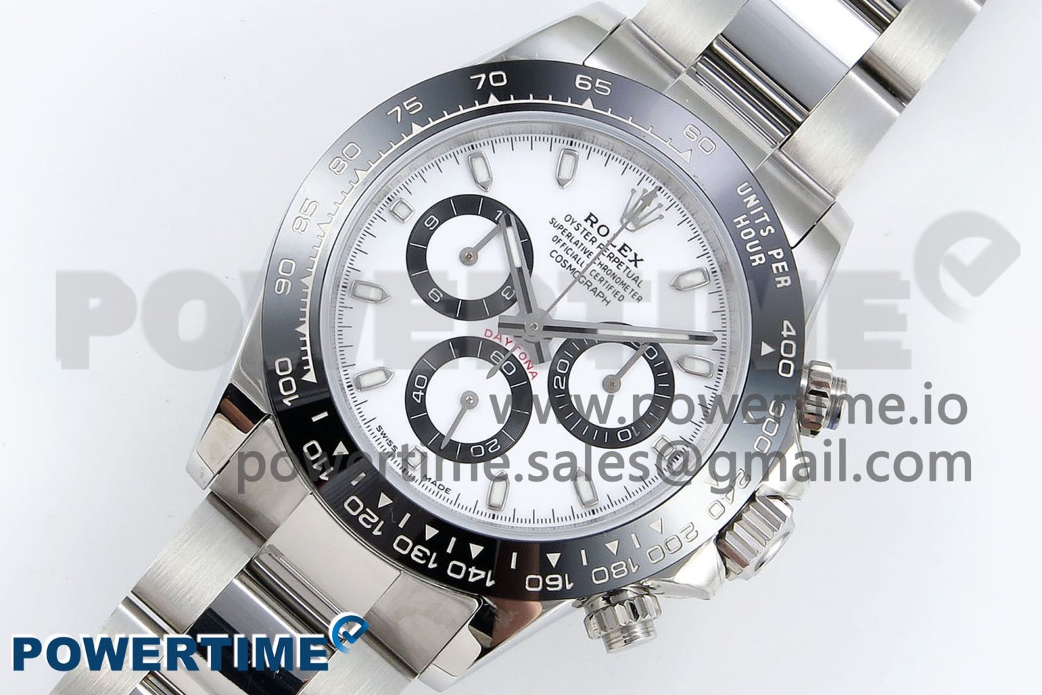 Daytona 116500 VRF 1:1 Best Edition White Dial on SS Bracelet A7750 V2 - Image 2