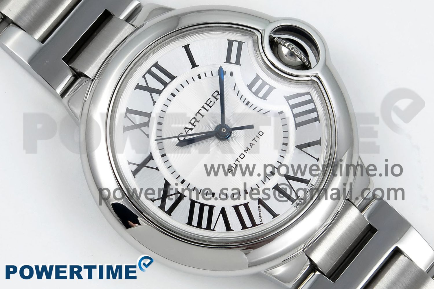 Ballon Bleu WSBB0044 33mm SS CHF 1:1 Best Edition White Textured Dial on SS Bracelet SEIKO NH05A - Image 3