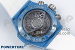 Big Bang Unico Sky Blue Ceramic BBF 1:1 Best Edition Skeleton Dial on Blue/White Rubber Strap A1280 - Image 8