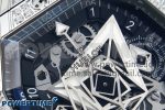Spirit of Big Bang Sang Bleu SS Full Diamonds BLSF Edition Skeleton Dial on Black Rubber Strap A7750 - Image 4