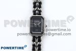 Ppremière Iconic Chain Watch SS BVF 1:1 Best Edition Black Dial on Chain Bracelet RONDA Quartz