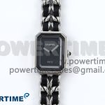 Ppremière Iconic Chain Watch SS BVF 1:1 Best Edition Black Dial on Chain Bracelet RONDA Quartz