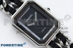 Ppremière Iconic Chain Watch SS BVF 1:1 Best Edition Black Dial on Chain Bracelet RONDA Quartz - Image 3