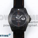 Sea Dweller 43mm Carbon DIWF Best Edition Black Dial Orange Markers on Black Nylon Strap A2824
