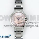 Ballon Bleu WSBB0044 33mm SS CHF 1:1 Best Edition Pink Textured Dial on SS Bracelet SEIKO NH05A
