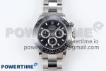 Daytona 116500 VRF 1:1 Best Edition Black Dial on SS Bracelet A7750 V2