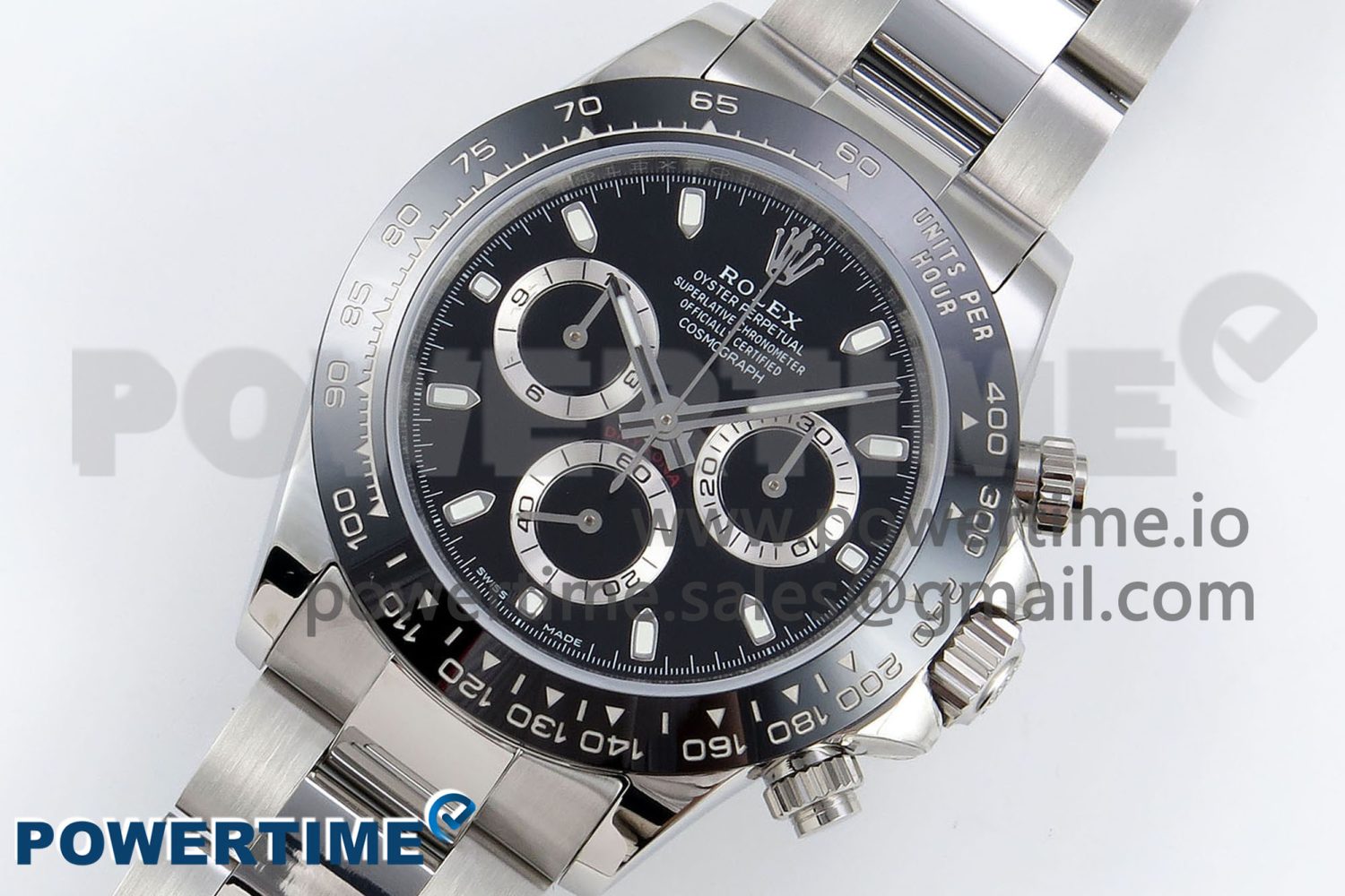 Daytona 116500 VRF 1:1 Best Edition Black Dial on SS Bracelet A7750 V2 - Image 2