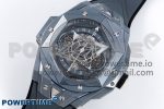 Big Bang Sang Bleu II Gray Ceramic BBF Best Edition on Gray Rubber Strap A1240 - Image 2
