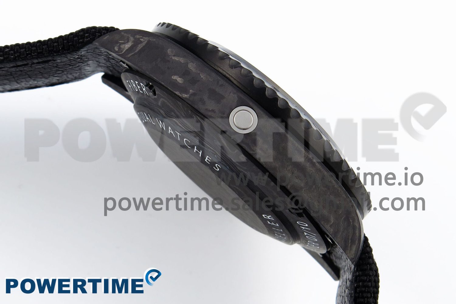 Sea Dweller 43mm Carbon DIWF Best Edition Black Dial Orange Markers on Black Nylon Strap A2824 - Image 7