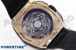 Spirit of Big Bang Sang Bleu RG Full Diamonds BLSF Edition Skeleton Dial on Black Rubber Strap A7750 - Image 8
