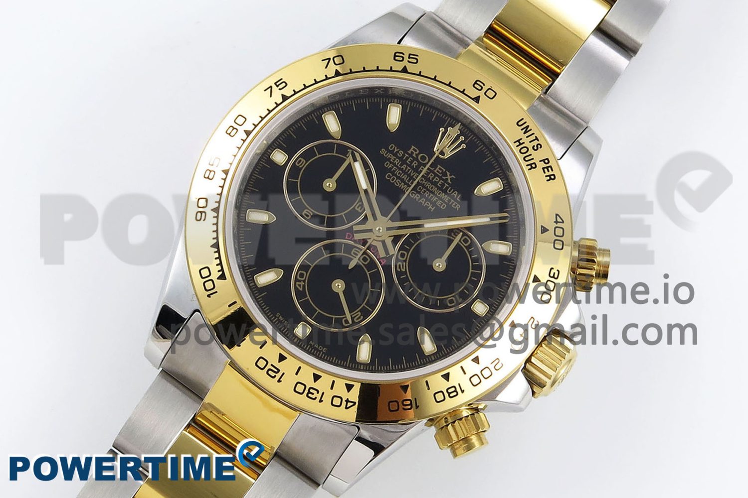 Daytona 116523 SS/YG VRF 1:1 Best Edition Black Dial on SS/YG Bracelet A7750 - Image 2