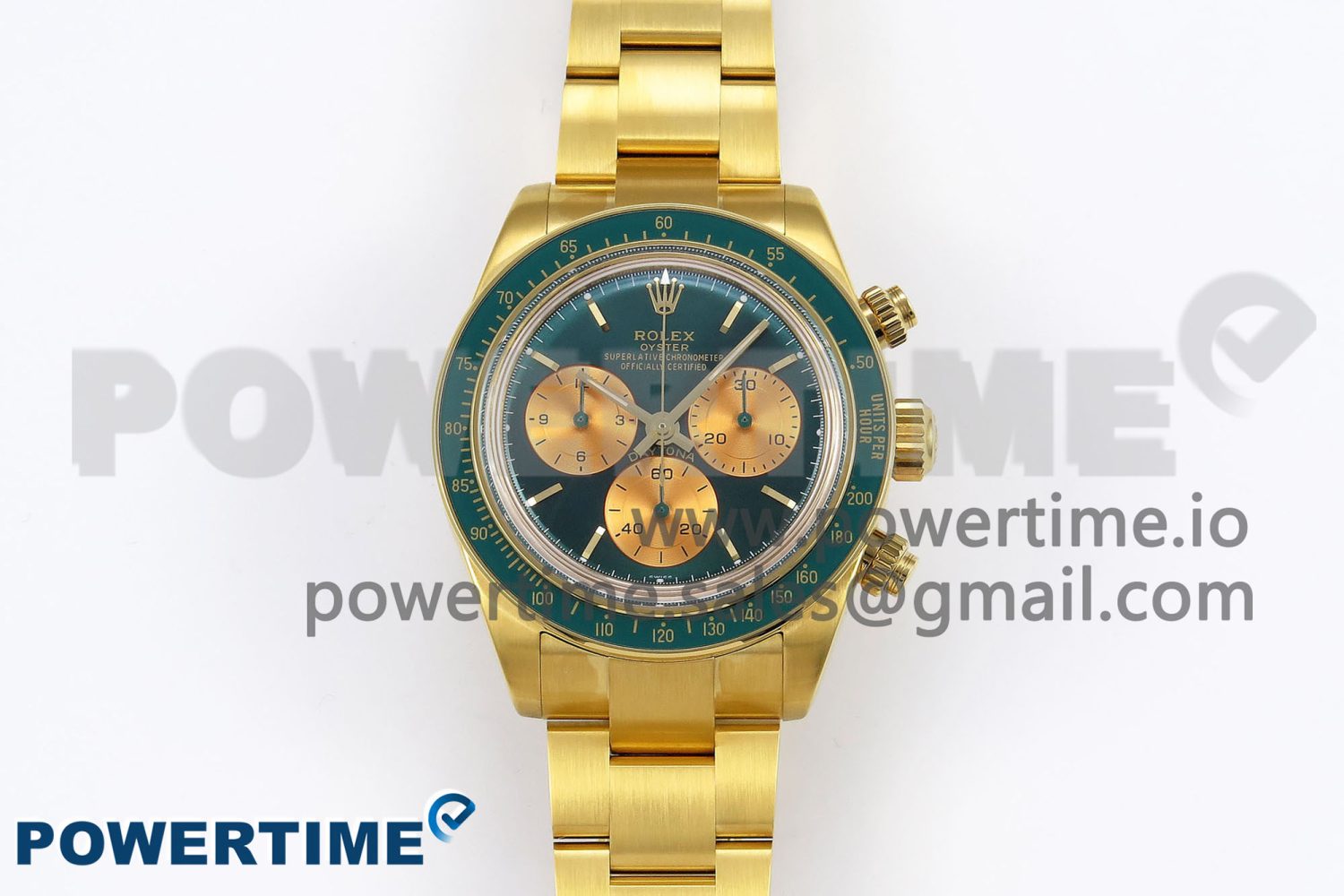 Daytona YG ADGF Best Edition Green/YG Dial on YG Bracelet A7750 - Image 1