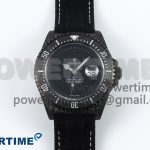 Sea Dweller 43mm Carbon DIWF Best Edition Black Dial on Black Nylon Strap A2824